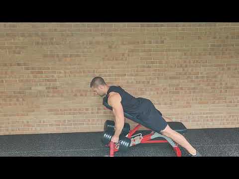 Bench-supported Dumbbell Row