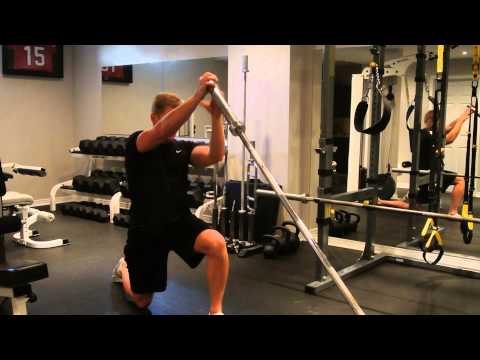 Landmine Exercises: Half Kneeling Trunk Twist - Resistance Training, Functional Training, Fitness