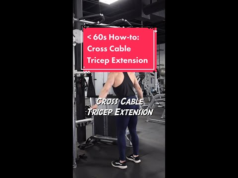 Cross Cable Tricep Extension - Under 60s How-to - Schaum Fitness