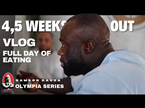 Mr Olympia 2023 vlog series &amp; full day of eating | 4,5 weeks out | Samson Dauda