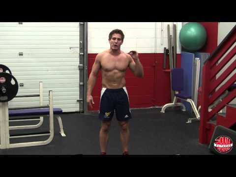 How To: Standing Oblique Crunch (With Plate or Dumbbell)