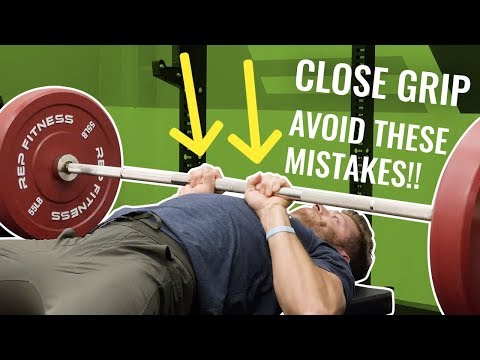 Close-Grip Bench Press Guide | 3 Mistakes to AVOID