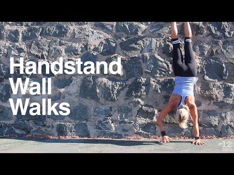 Handstand wall walks demo