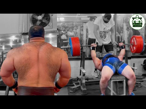 Danial Zamani Unbelievable 365kg 804lb Raw Bench Press WR