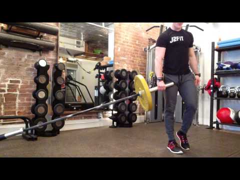 Single Leg Barbell Landmine Deadlift | Unilateral Deadlift Training | J2FIT