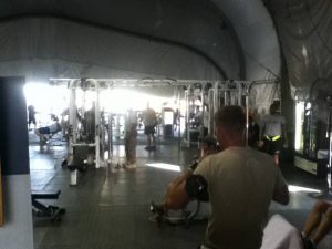 military base, workout on military base, afghanistan, ryan mcrae