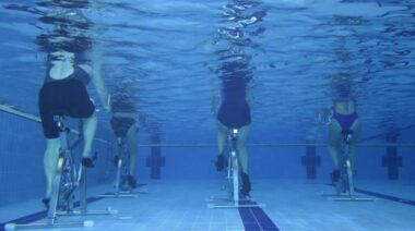 underwater spinning, aquabike, immersible ergocycle, underwater erg