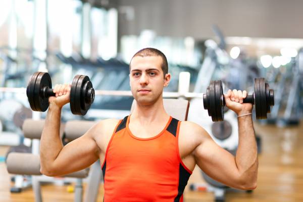 seated dumbbell overhead press