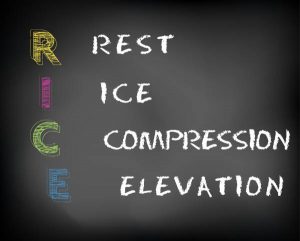 RICE, rest, compression, ice, elevation