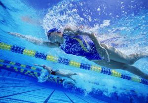 swimming, mature athletes swimming, injured athletes swimming