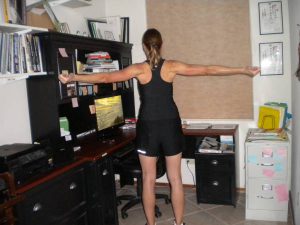 postural exercise, desk workout, office workout