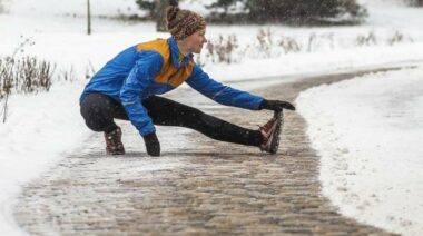 a good warmup is crucial for winter training