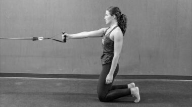 use the tall kneeling pull to harness the power of the transverse plane