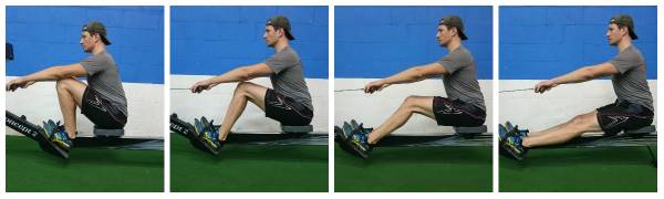 Legs-only rowing lays the base for a smooth stroke.