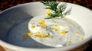 This creamy dill dressing is a perfect substitution for ranch dressing.