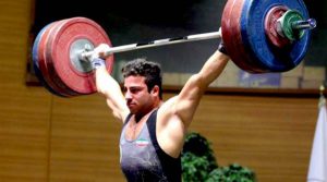 male weightlifter
