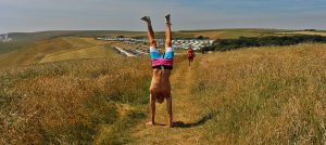 handstandhl|handstand in a field