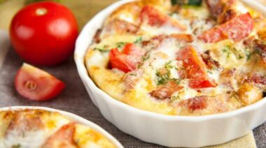 bacon and vegetable frittata
