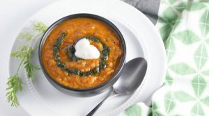 roasted carrot and red pepper soup