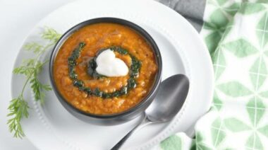 roasted carrot and red pepper soup