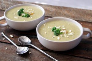 Broccoli Bleu Cheese Soup