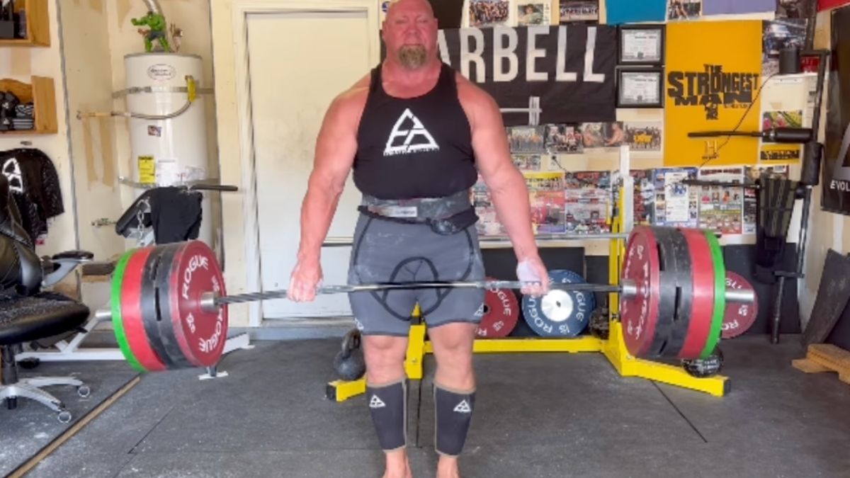 Strongman Nick Best Pulls a 755-Pound Deadlift at Age 53, Continues Comeback From Lat Injury