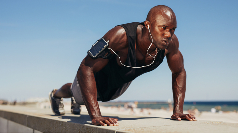 Pushups for outer online chest