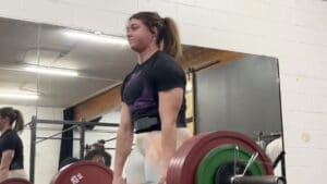 A new deadlift double PR (541 pounds) for Jessica Buettner in April 2022.
