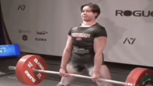 Polish athlete Agata Sitko completes a record deadlift in May 2022