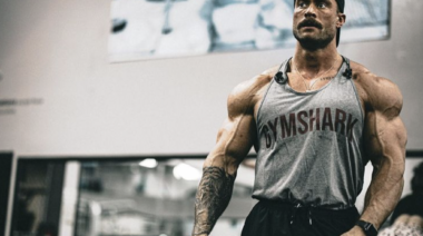 Chris Bumstead gym photo Instagram June 2022