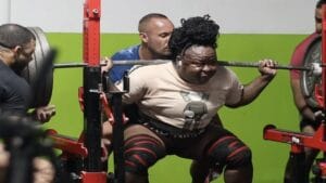 Sherine Marcelle squats PR of 655 pounds in June 2022