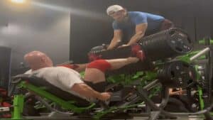 Mitchell Hooper 2,000-pound leg press