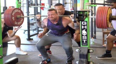 Powerlifter John Haack 804 pound squat PR July 2022