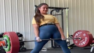Amanda Lawrence 551-pound paused deadlift PR August 2022