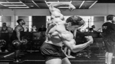 Arnold Schwarzenegger's son Joseph Baena, classic pose bodybuilding