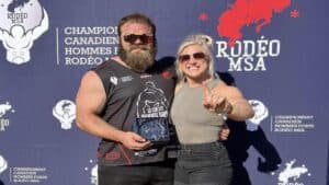Maxime Boudreault celebrates 2022 Canada's Strongest Man victory