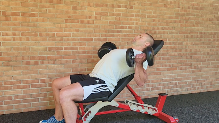 Incline curl online machine