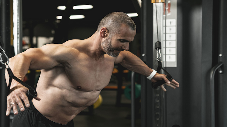 Chest workout discount with cable crossover