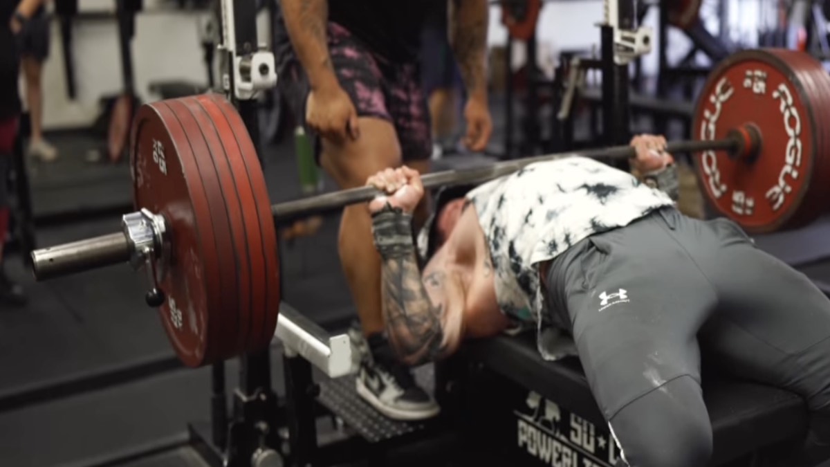 Powerlifter John Haack 90KG Casually Scores A 606 Pound Bench Press 