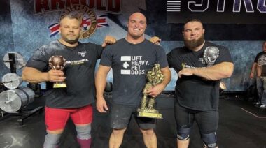 Mitchell Hooper, Rauno Heinla, Oleksii Novikov Arnold Strongman UK 2022