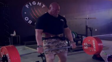 Nick Best 600-pound deadlift 16 reps October 2022