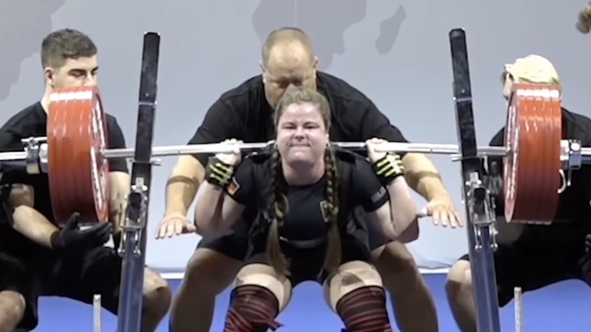 Junction farmers game Powerlifter Sonja Stefanie Krüger (76KG) Squats World Record 280.5  Kilograms (618.4 Pounds) at 2022 IPF Equipped Worlds - Breaking Muscle