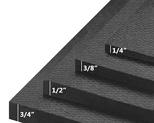 American Floor Mats Ultimate Stand-Alone Gym Mats 10% Black 3' x 4' - ¼" Thick