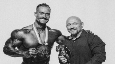 Chris Bumstead, Hany Rambod, Black and White, 2022 Olympia