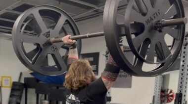 Tyler Scott Obringer 425-pound Axle Press