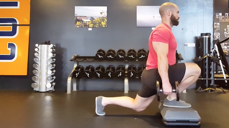 Front loaded bulgarian online split squat