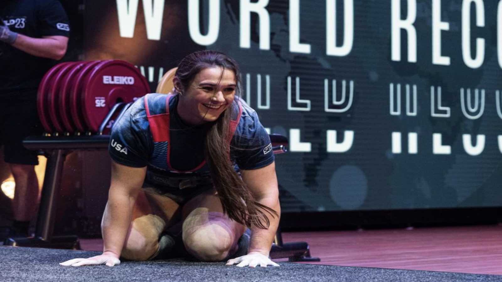 Amanda Lawrence (84KG) Breaks Three IPF Raw World Records at 2023