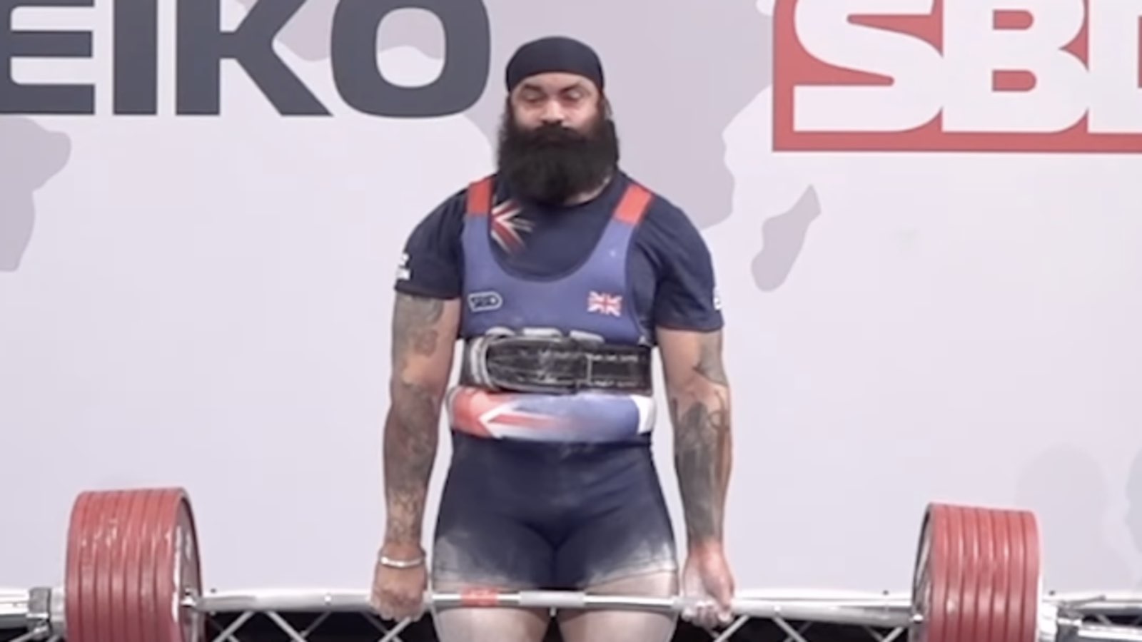 Powerlifter Inderraj Singh Dhillon (120KG) Deadlifts IPF World Record of 386 Kilograms (850.9 Pounds)