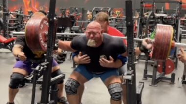 Nick Best 771-pound squat May 2023