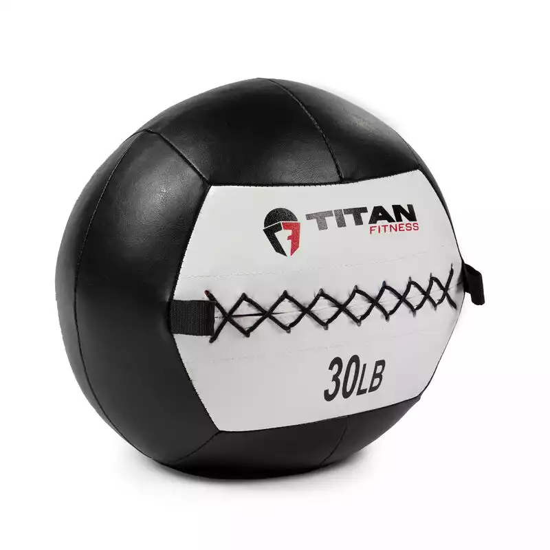 Titan Fitness Soft Leather Medicine Wall Ball